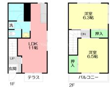 仲の町ハイツの間取り画像