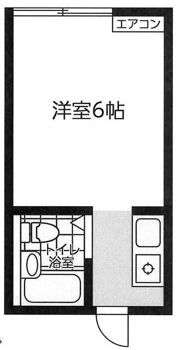ハイツ竹の子の間取り画像