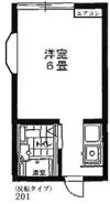 ハイツ竹の子の間取り画像