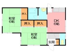 元町2丁目吉田貸家1の間取り画像