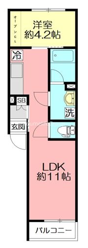 グリシーヌsanaeの間取り画像