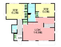 メゾン片瀬山 Dの間取り画像