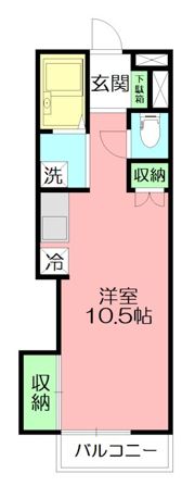 ドルフフジミC棟の間取り画像