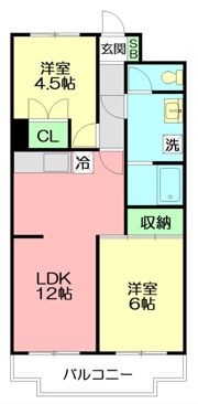 アーバンスプラザイシワタ3の間取り画像