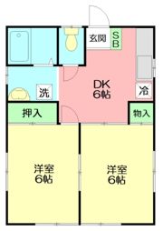 谷亀ハウスの間取り画像