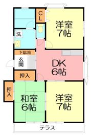 メゾンスズキAの間取り画像