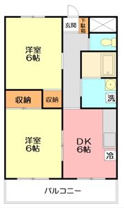 ヒルハイツ中田の間取り画像