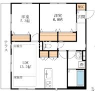 レジデンス fの間取り画像