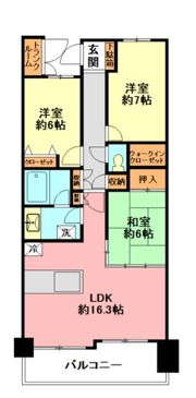 レイディアントシティ戸塚の間取り画像