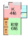 市川荘の間取り画像
