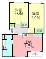 エトワール東栖（トウセイ）の間取り画像