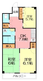 プレシャス厚木の間取り画像