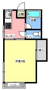 コーポさつきの間取り画像