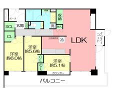 エルステージ東戸塚パークテラスの間取り画像
