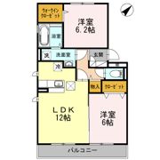 ヴァーシュ コケットの間取り画像