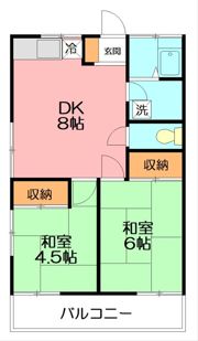 高田ハイツの間取り画像