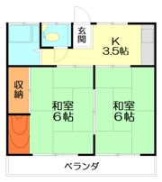 マンション西向浜の間取り画像