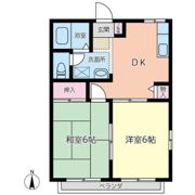 湘南アオキハイツ B棟の間取り画像