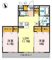 コンフォート湘南の間取り画像
