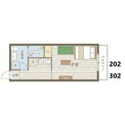 鎌倉市佐助新築アパートの間取り画像