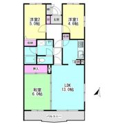 エスポワール文ヶ岡の間取り画像