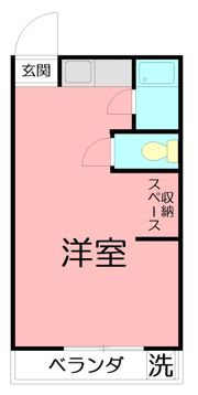 鵠沼コーポの間取り画像