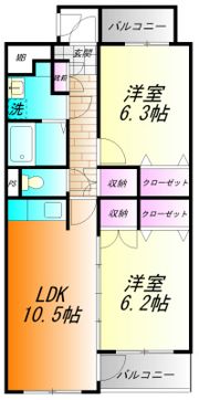 ル・シエルIIの間取り画像