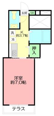 コーラル Kの間取り画像