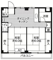 ビレッジハウス座間1号棟の間取り画像