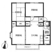 ウインディー明星Aの間取り画像