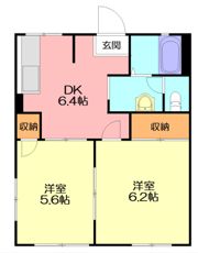 サニーハイツ高橋の間取り画像