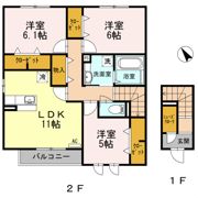 ハイネスCDFE Cの間取り画像
