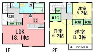 リナージュ小田原市中村原01の間取り画像
