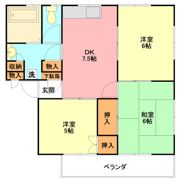 新倉ハイツの間取り画像