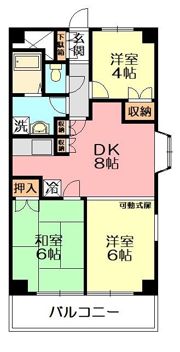 ルファール湘南台の間取り画像