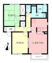 パレス和田ケ崎Bの間取り画像
