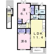 プレシュ植木の間取り画像