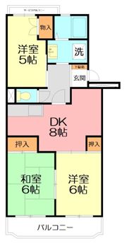 クレール横山の間取り画像