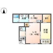 大磯町生沢アパート新築工事の間取り画像
