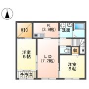 大磯町生沢アパート新築工事の間取り画像