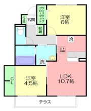 ラ パーチェの間取り画像