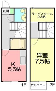 リヴィエール Aの間取り画像