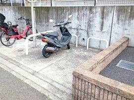 バイク置場が至近