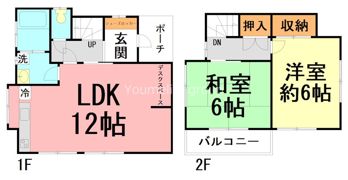厚木市関口戸建の間取り画像