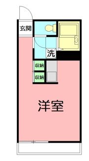 ヴィラ萩山Bの間取り画像