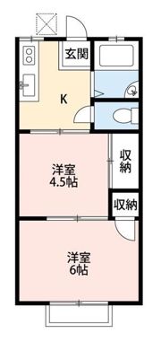 田園ハイツAの間取り画像
