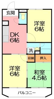レジデンスネムラの間取り画像