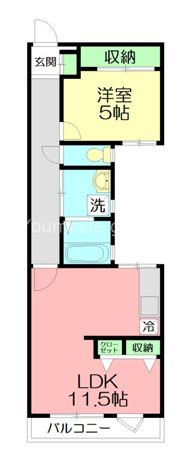 雅マンション龍城ヶ丘の間取り画像