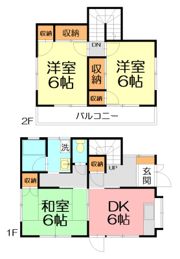 小松貸家3号棟の間取り画像