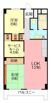 水嶋ハイツの間取り画像
